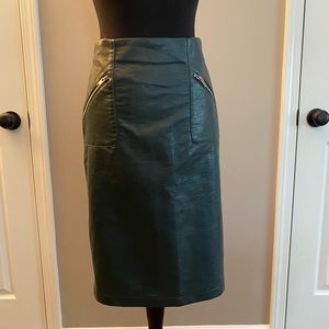 Faux Leather Skirt Size 6